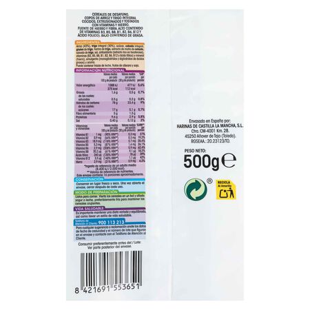 Cereales integrales Alipende 500g en copos