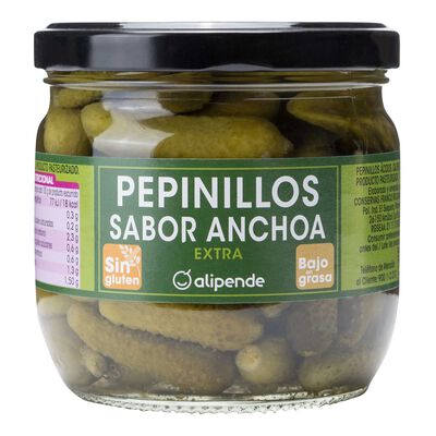 Pepinillos sabor anchoa sin gluten Alipende 190g