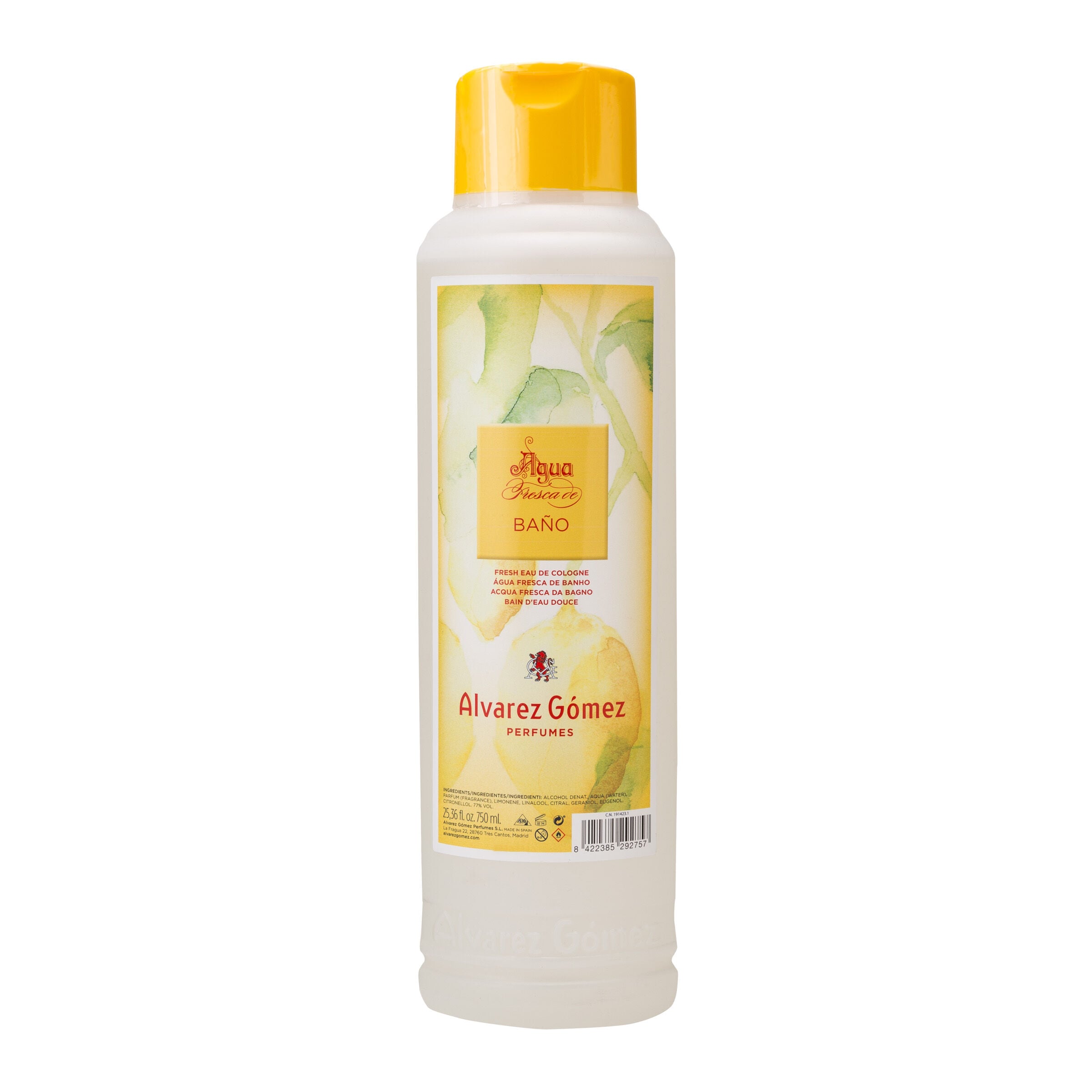 Agua de Colonia fresca Álvarez Gómez 750ml unisex