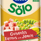 Tarro Hero Solo guisantes jam&oacute;n desde 6meses 235g