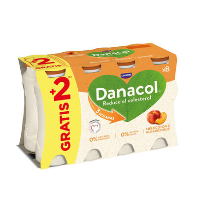 Danacol Melocotón y Albaricoque 8x96ml