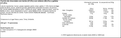 Turrón con galleta chocolate Jungly 232g