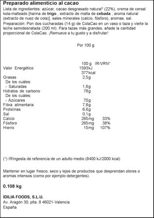 Cacao Colacao 6 sobres