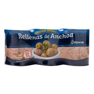 Aceitunas rellenas Alipende pack 3