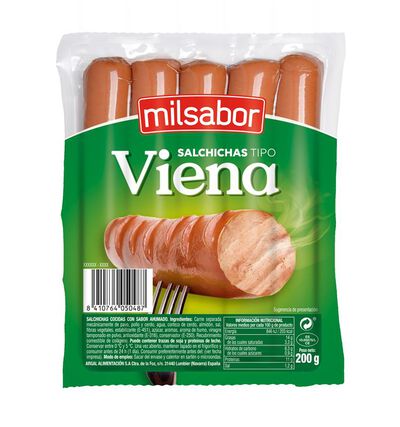 Salchicha viena Milsabor 200gr