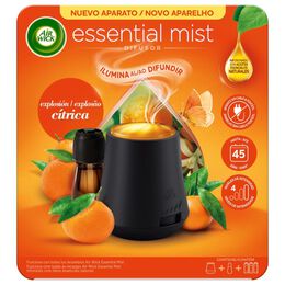 Ambientador con 3 pilas Airwick essential mist aparato cítrico