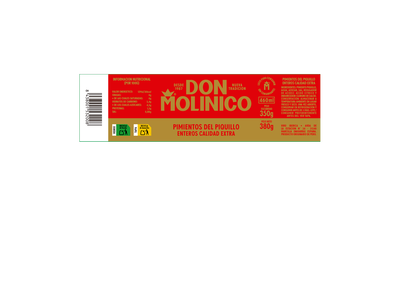 Pimientos del piquillo enteros Don Molinico 350g