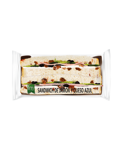 Sandwich gourmet de jamón y queso azul LM 160g