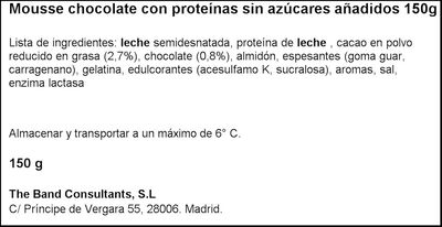 Mousse protein Valio 150g chocolate 