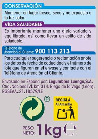 Lenteja Alipende 1kg castellana