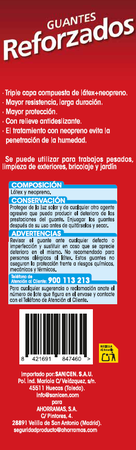 Guantes reforzados Lanta talla grande