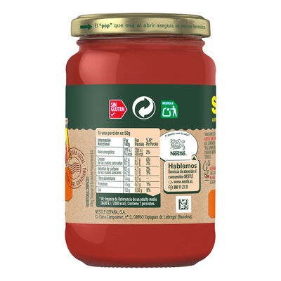 Tomate frito sin gluten Solis tarro de cristal 350g estilo casero