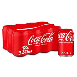 Refresco Coca-Cola Sabor Original lata pack 12 33cl
