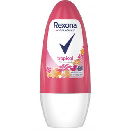 Desodorante roll-on Rexona girl 50ml tropical sin alcohol