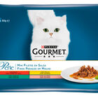 Comida h&uacute;meda gato Purina pack 4