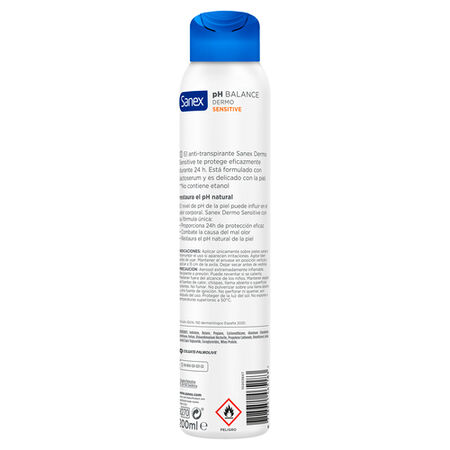 Desodorante roll-on Sanex pH Balance Dermo Sensitive 48h antitranspirante, piel sensible 50ml
