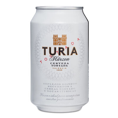 Cerveza tostada Turia lata 33cl