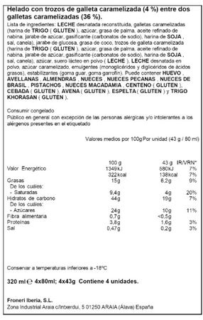 Helado sandwich Lotus 4u Biscoff