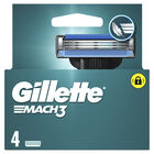 Hojas de afeitar Gillette 4 unidades recambio mach 3