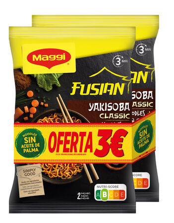Noodles de trigo Yakisoba Classic Duplo Maggi Fusian 2x120g