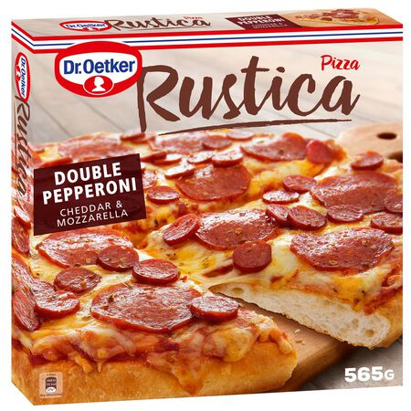 Pizza rústica Dr Oetker doble pepperoni 565g