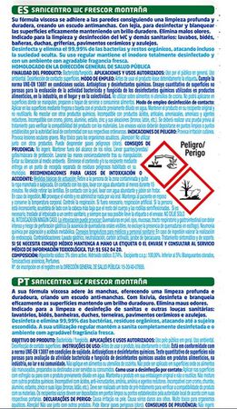 Gel WC Sanicentro 1l frescor montaña
