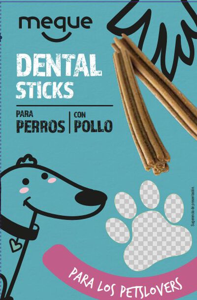 Snack higiene dental perro Meque pollo 170g