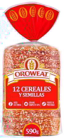 Pan molde Bimbo 12 cereales 680g