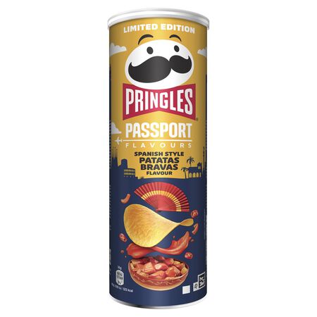 Snack de patata sabor patatas bravas Pringles 165g
