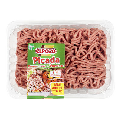 Burger meat vacuno ElPozo 800g