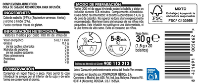 Infusi&oacute;n Alipende 20u cola de caballo