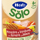 Tarrito de Menestra De Verduras con Ternera y Jamón Hero Solo 235g