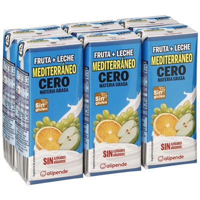 Fruta con leche mediterráneo Alipende pack 6
