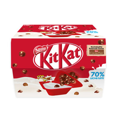 Yogur Kit Kat Nestl&eacute; 230g pack 2 con bolitas de cholocate