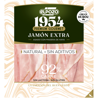 Jamon Cocido Extra Sin Lactosa Y Sin Gluten Legado 130G Natural Sin Aditivos