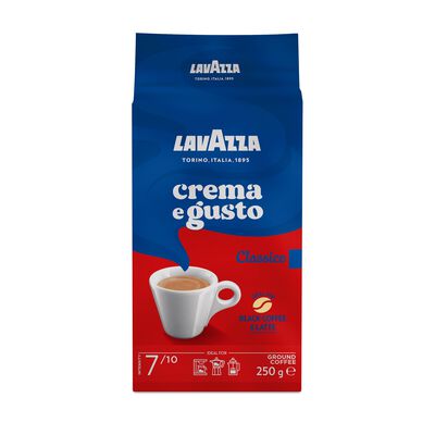 Café Molido Crema E Gusto Classico Natural Intensidad 7 Lavazza 250G
