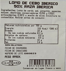 Lomo de cebo ib&eacute;rico 50% raza ib&eacute;rica Nieto Martin