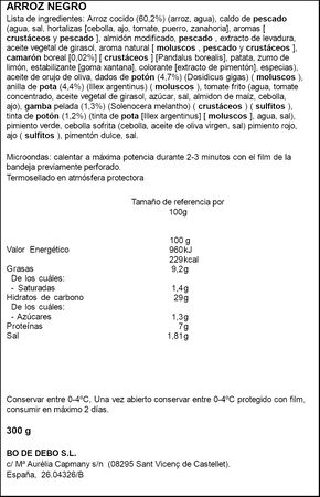 Arroz negro Bo de Deb&oacute; 300g
