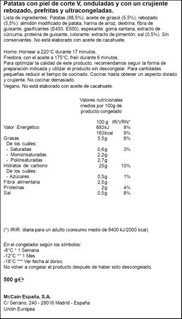 Patatas crujientes McCain 500g Gourmet