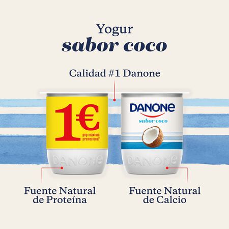 Yogur Danone pack 4 coco