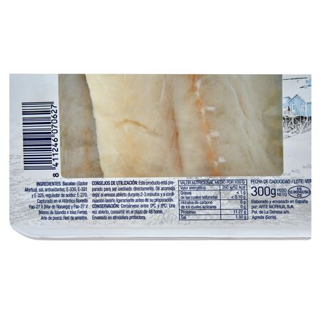 Bacalao en filetes desalado Dimar 300g