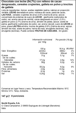 Chocolatina con leche Kitkat Festive Friends 147g