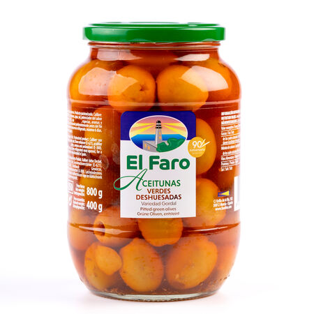 Aceituna sin hueso aliñada Gordal El Faro 500g