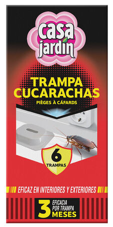 Insecticida trampa casa jardín 6 uds cucarachas