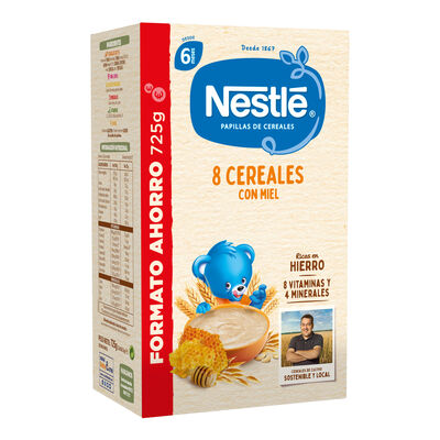 Papilla Nestlé 8 cereales miel desde 6meses 725g