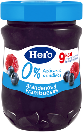 Confitura Ar&aacute;ndanos y Frambuesa Hero Diet 280g