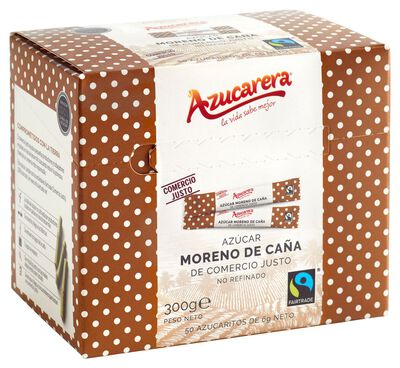 Az&uacute;car moreno Azucarera 50u en sobres