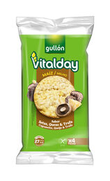 Tortita de maíz sabor setas queso y trufa Vitalday 103g