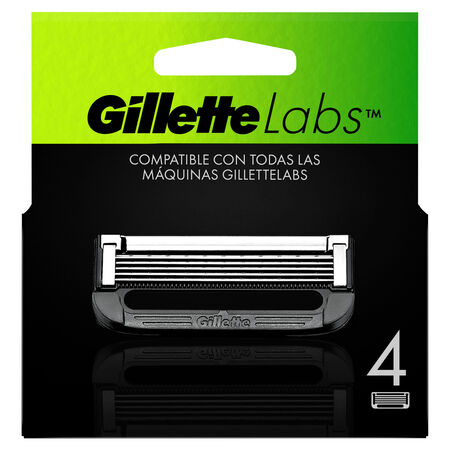 Hojas de afeitar gillette 4 unidades recambio labs