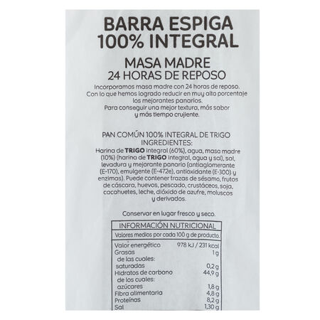 Barra de espiga plus puro trigo 300g